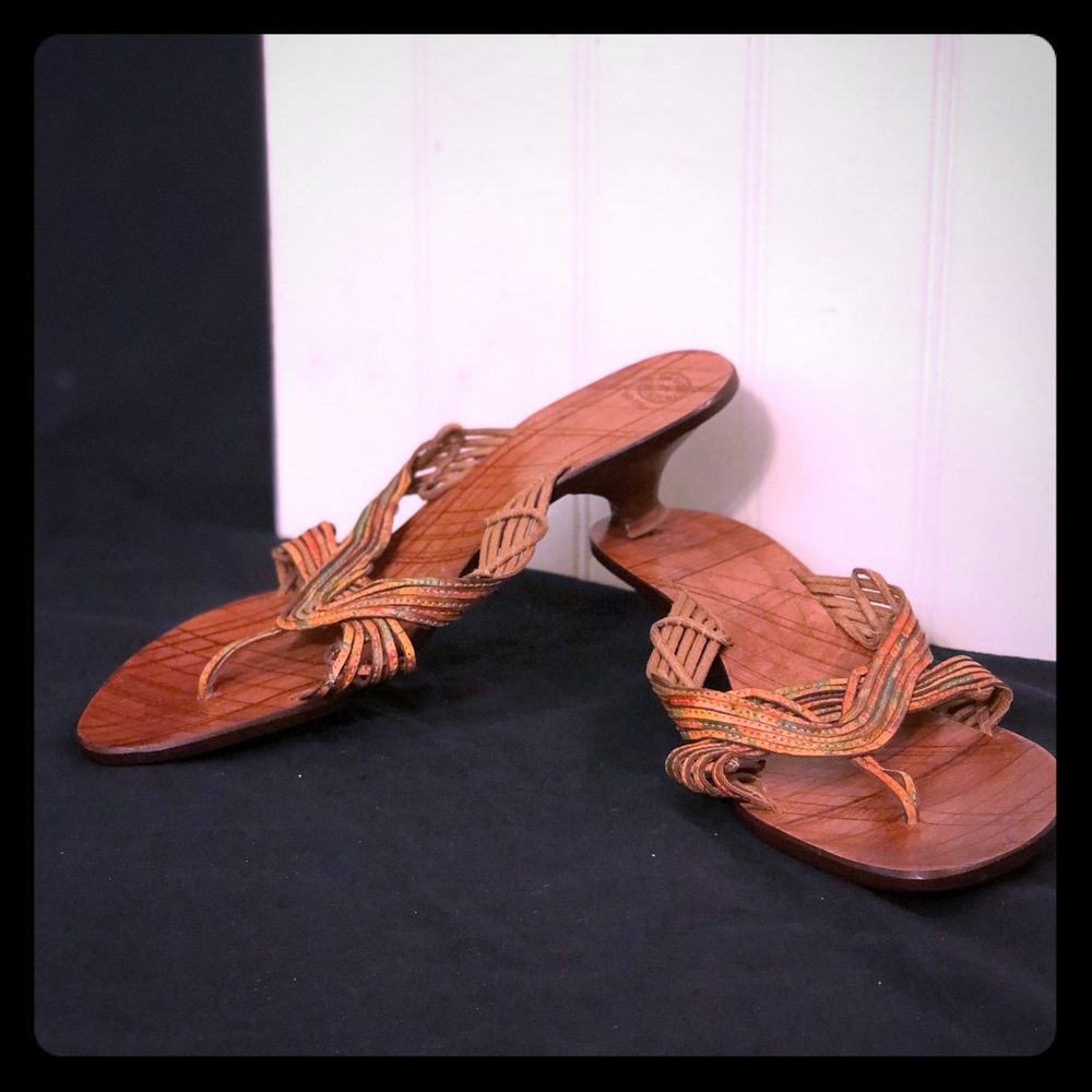 Renajo L’Artigiano Leather low heel Sandal